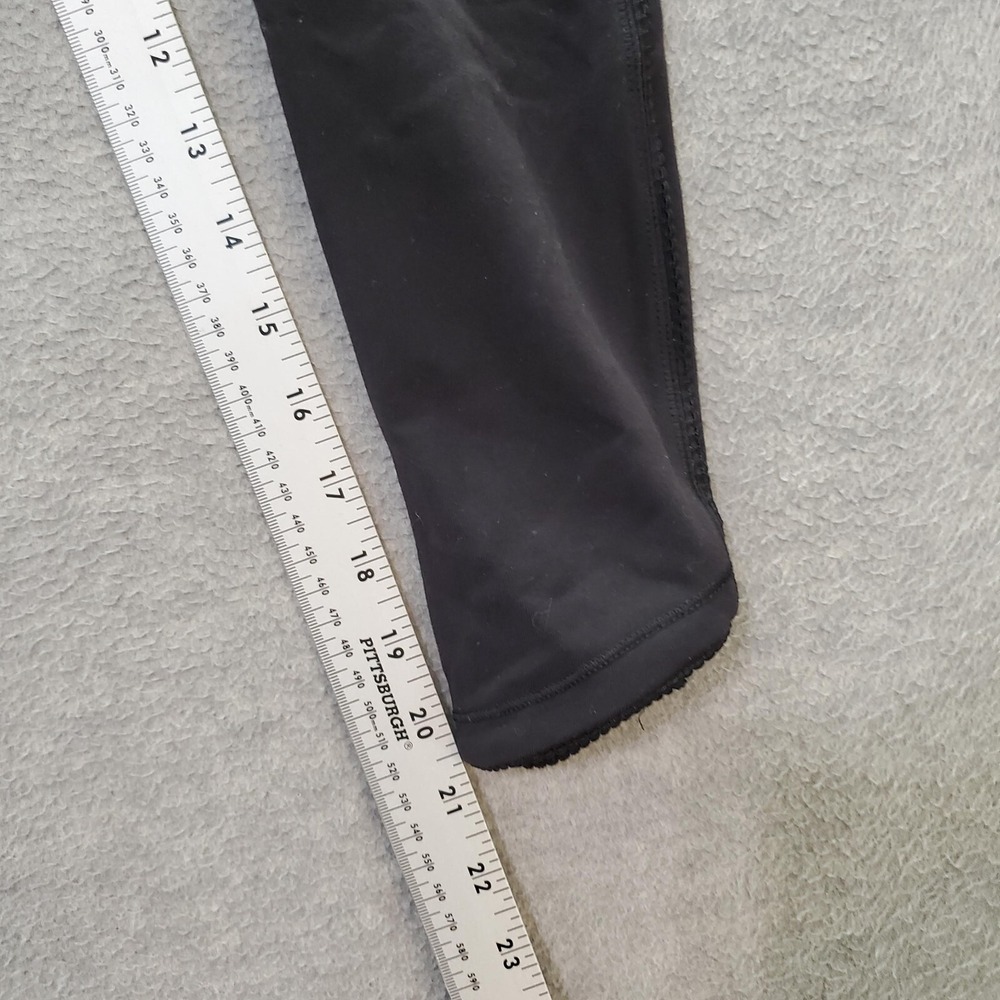 Lululemon Women‎ Activewear Pants 6 Black Mesh Panel Capri 21" - Picture 4 of 9